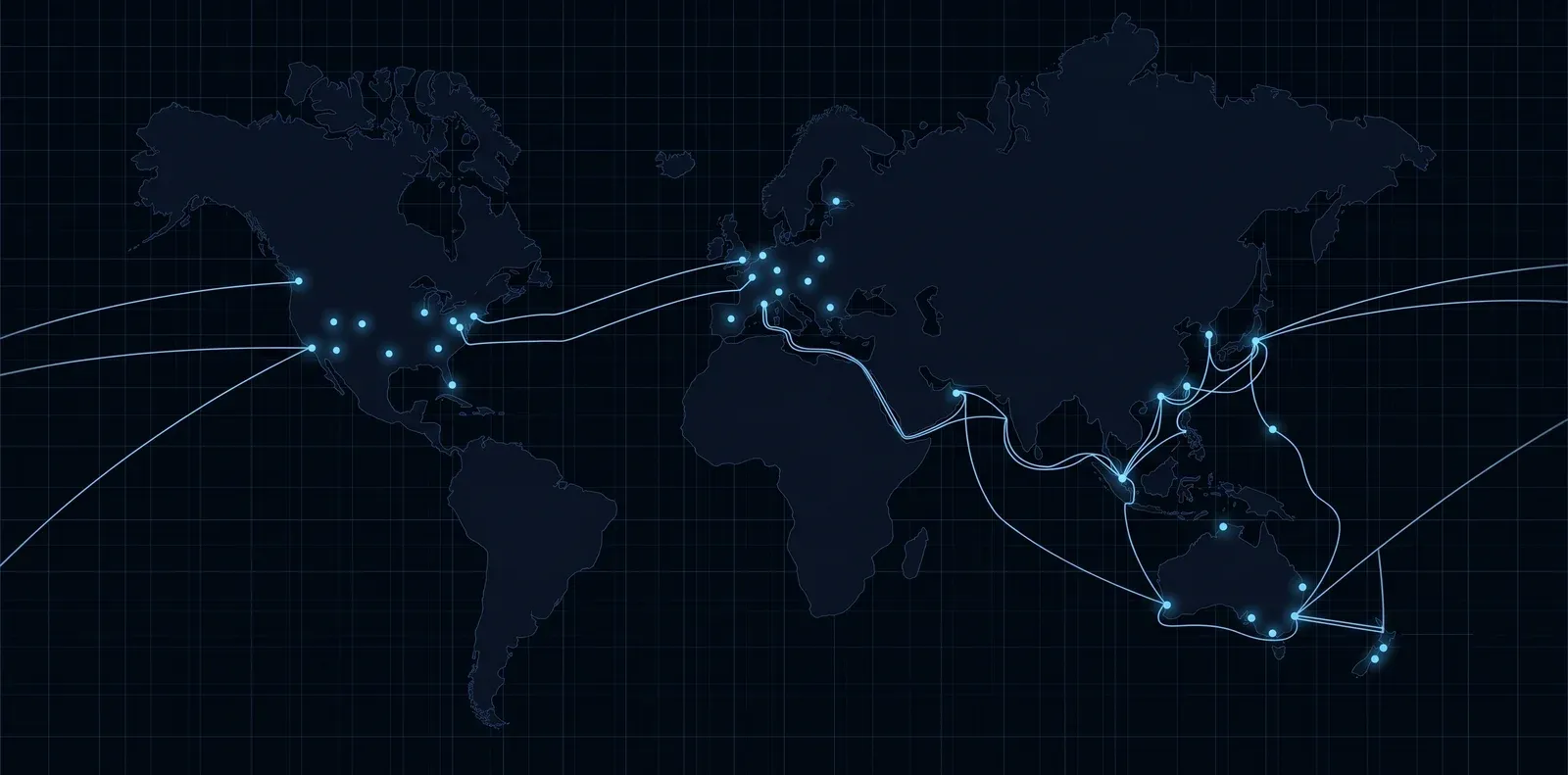 World map of the VxShield Anycast mitigation network, with filtering points across North America, Europe, the Middle East, Asia, Australia, and New Zealand.