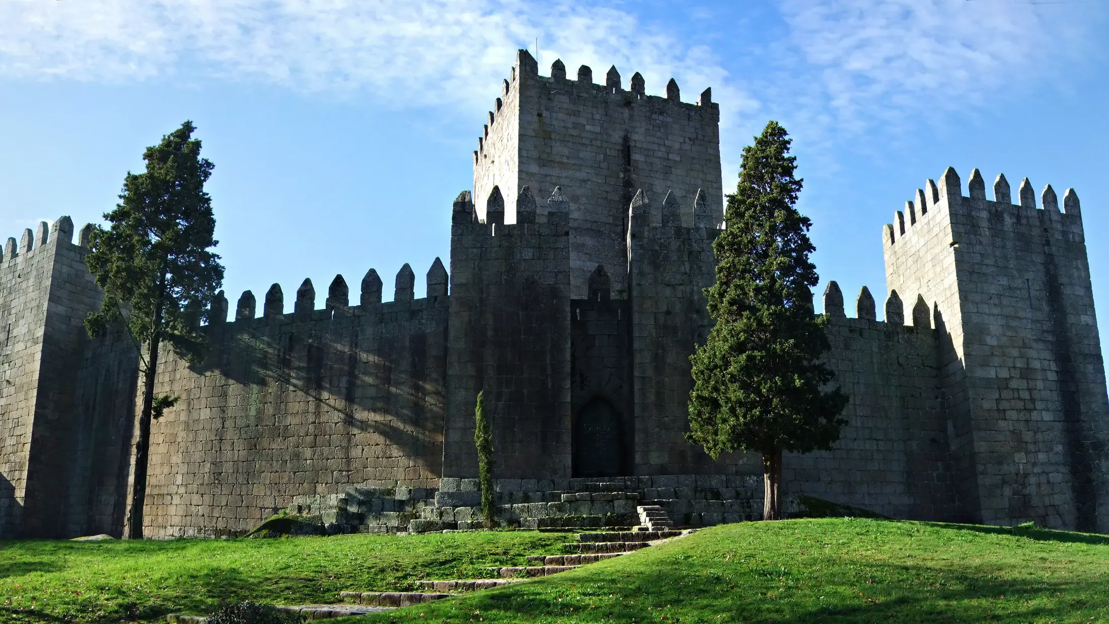 Guimarães Castle in Guimarães, Portugal.