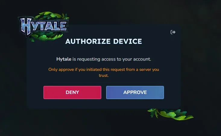 Hytale Code Approve